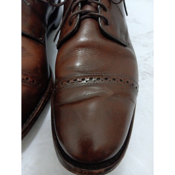 Allen Edmonds BOULEVARD Leather Cap Toe Oxfords 9 D Brown main image 6